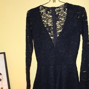 Navy Blue Romper